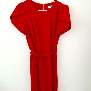 Red Calvin Klein Jumpsuit